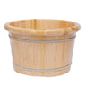 Cedar Wood Foot Bath Bucket With Massage Roller