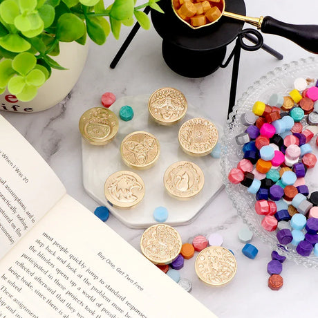 Brass Removable Head Wax Seal Stamp For Decoration - Omega Lifestyles