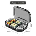Portable 6-Grid Transparent Waterproof Pill Storage Box - Omega Lifestyles