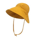 Cotton Linen Baby Kids Summer Sunhat With Wide Brim - Omega Lifestyles