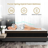 Medium 10-Inch Hybrid Gel Memory Foam Pocket Spring Mattress