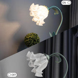 Vintage Floral Acrylic LED Desk Lamp