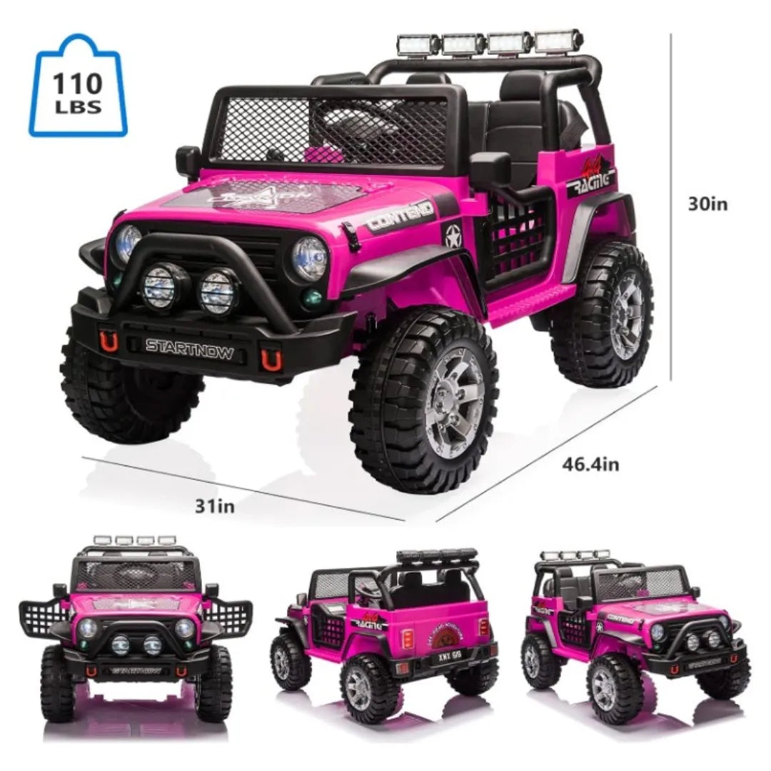 12V Electric 2-Seater Kids Ride On Truck Car With Remote