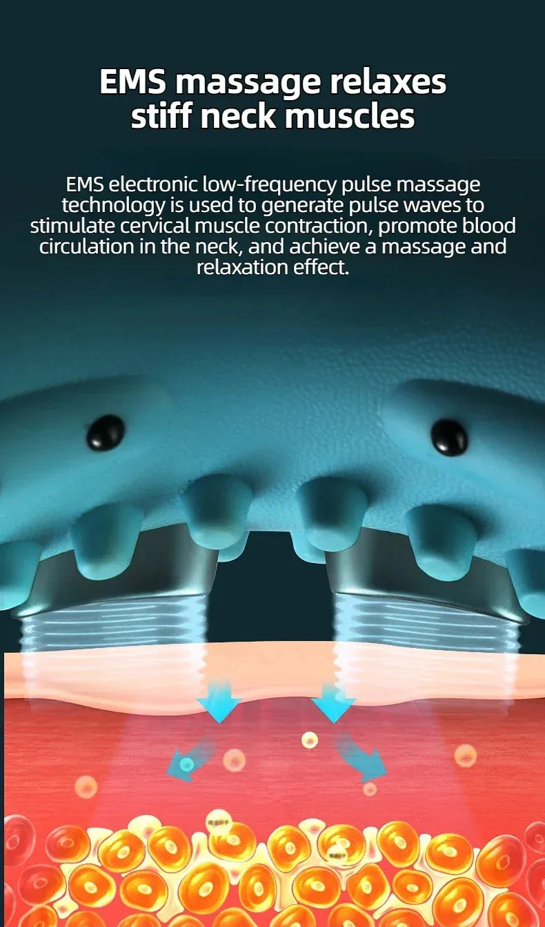 Electric Neck Massager Pillow With Infrared Heating - Omega Lifestyles