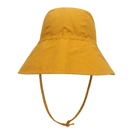 Cotton Linen Baby Kids Summer Sunhat With Wide Brim - Omega Lifestyles