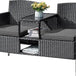 Outdoor Furniture Patio Loveseat Wicker Bench - Omega Lifestyles