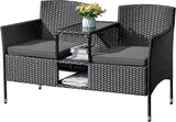 Outdoor Furniture Patio Loveseat Wicker Bench - Omega Lifestyles