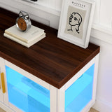 70-Inch Modern LED High Glossy Wooden TV Stand