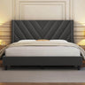 Upholstered Wing Side Bed Frame - Omega Lifestyles