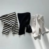 Children’s Cotton Striped Comfortable Stretch Leggings - Omega Lifestyles