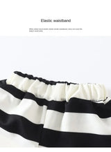 2-Piece Striped Polyester Toddler Summer Outfit Set