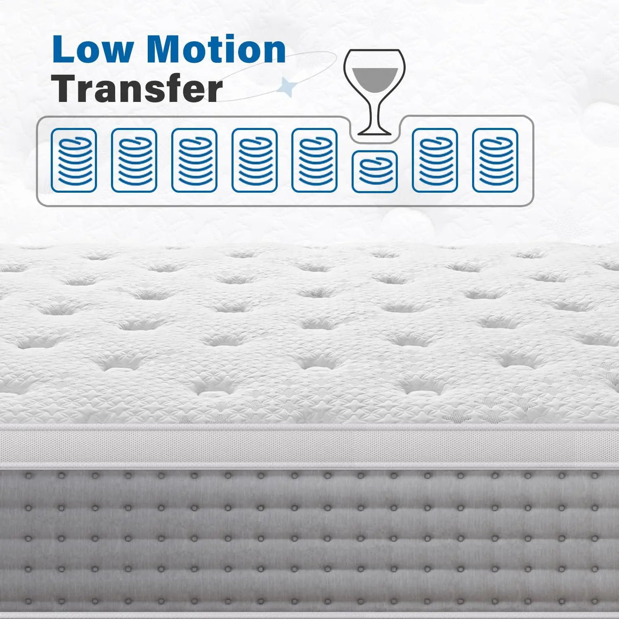 Medium 12-Inch Gel Memory Foam Pocket Spring Mattress