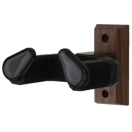 Walnut Wood Automatic Lock Guitar Hanger Stand - Omega Lifestyles