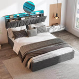 Adjustable Storage Bed Frame With Charging Station - Omega Lifestyles