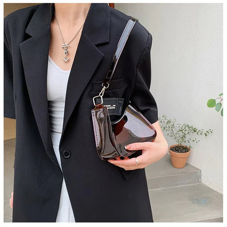 Clear PVC Small Zipper Shoulder Bag For Women - Omega Lifestyles