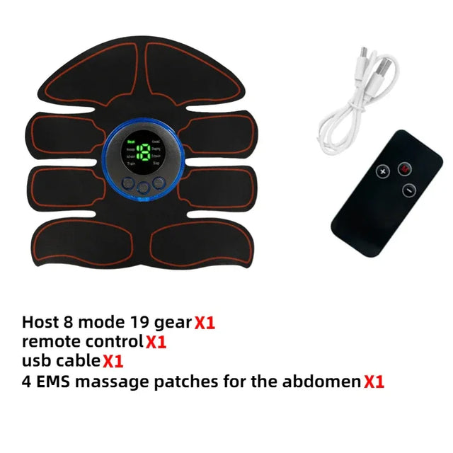 Electric Muscle Stimulator EMS Wireless Abdominal Trainer Massager - Omega Lifestyles