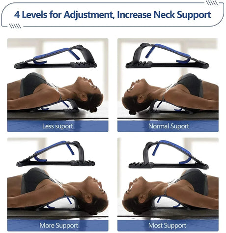 Adjustable Magnetic Neck Lumbar Spine Stretcher and Massager - Omega Lifestyles