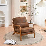 Mid-Century Linen Upholstered Accent Chair - Omega Lifestyles