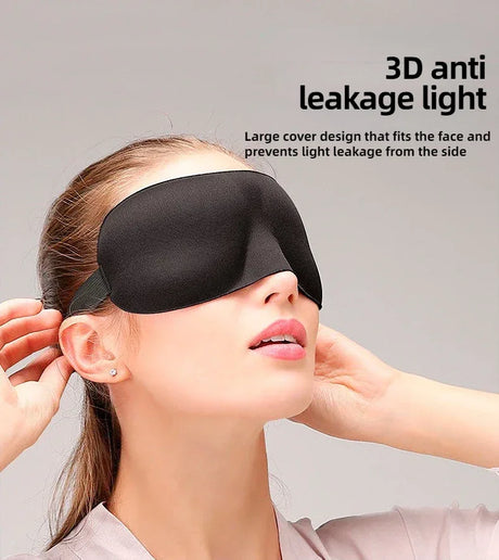 3D Contoured Memory Foam Light-Blocking Sleep Mask - Omega Lifestyles