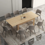 Modern Extendable Wooden Dining Table For 6 To 10 Persons