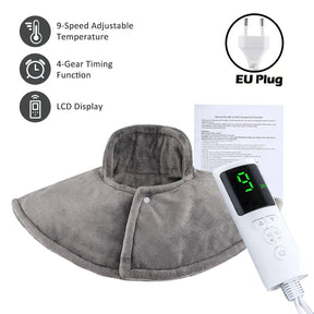 Heating Pad Neck Shoulder Shawl with Digital Thermostat - Omega Lifestyles