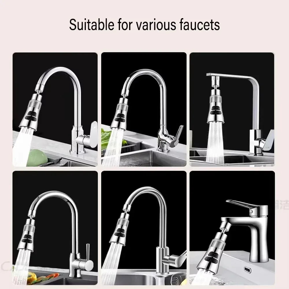 3-In-1 Kitchen Faucet Extender With Filter And 720° Rotation - Omega Lifestyles