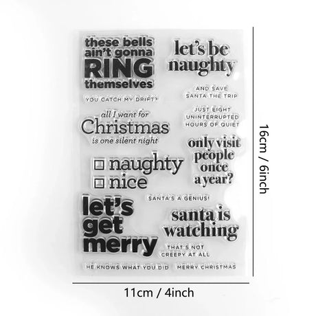 Clear Silicone Handwritten Borders Rubber Stamp For Decoration - Omega Lifestyles