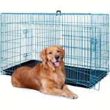 Folding Heavy Duty Iron Pet Crate For Dogs - Sleep Galleria