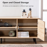 Modern Mid Century MDF Wood TV Stand Console