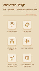 Ultrasonic Remote Control Oil Diffuser With LED Nightlight - Omega Lifestyles