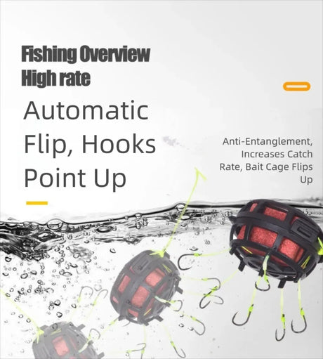 Explosion Bait Cage Hook With Six Carbon Steel Hooks - Omega Lifestyles