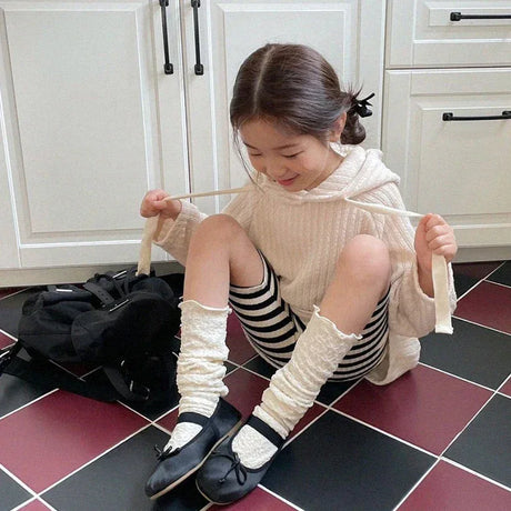 Striped Cotton Unisex Casual Kids Leggings - Omega Lifestyles