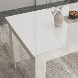 Modern Extendable Wooden Dining Table For 6 To 10 Persons