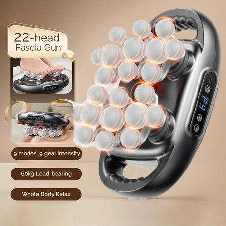 22-Head High-Frequency Vibration Body Massage Gun - Omega Lifestyles