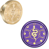 Wooden Handle Brass Seal Head Wax Seal Stamp - Omega Lifestyles