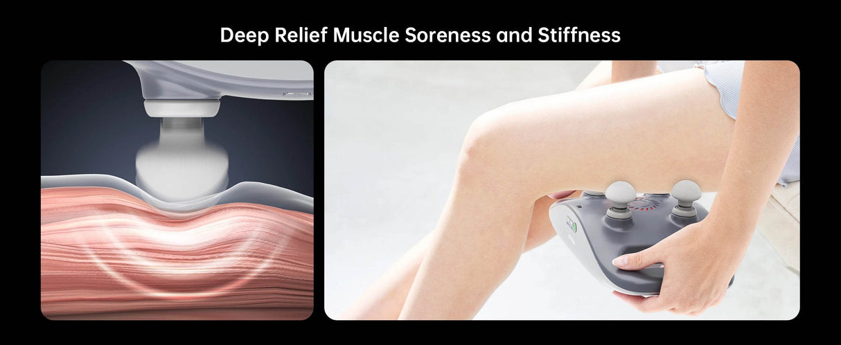 4-Head Deep Tissue Massage Gun with 3 Speed Levels - Omega Lifestyles