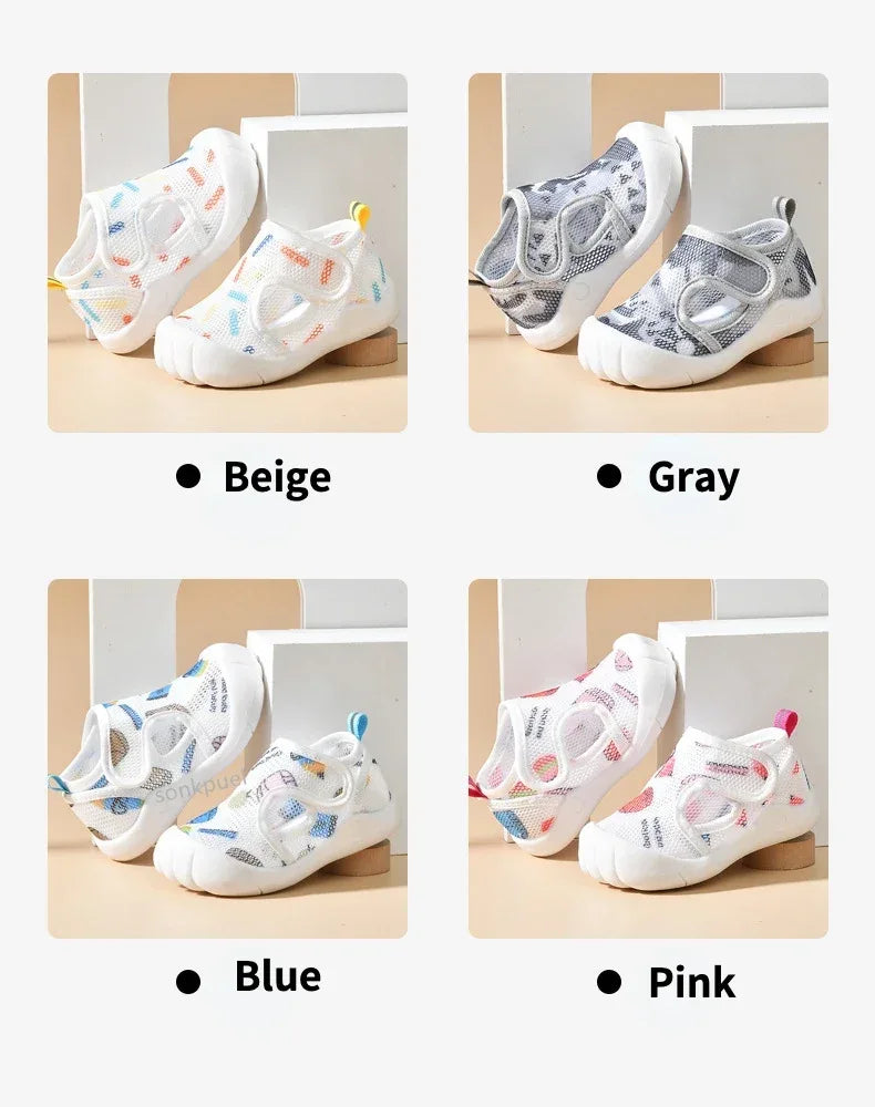 Breathable Air Mesh Kids Unisex First Walker Sandals - Omega Lifestyles