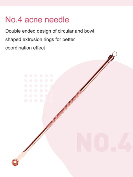 4-Piece Stainless Steel Acne Needle Tool Set - Omega Lifestyles