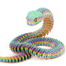 30cm Articulated 3D Printed Snake Toy Desktop Ornament - Omega Lifestyles