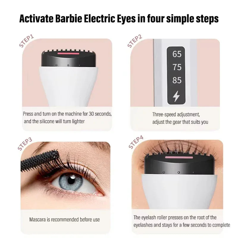 Portable Electric Heated Eyelash Curler With Three-Gear - Omega Lifestyles