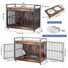 Industrial Wood Heavy Duty Large Dog Crate With Wheels - Omega Lifestyles