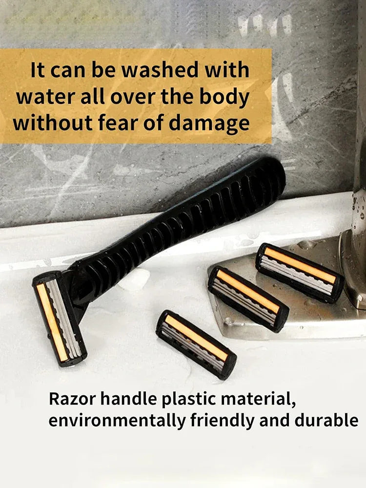 19-Piece Stainless Steel Razor Blade Refills For Men - Omega Lifestyles