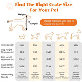 Foldable Double Door Metal Wire Dog Crate With Leak-Proof Tray - Sleep Galleria