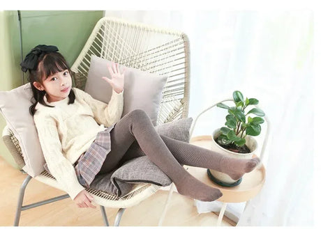 Kids Winter Thick Cotton Elastane Warm Leggings - Omega Lifestyles