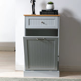 Multifunctional Tilt Out Kitchen Trash Cabinet With Cutting Board