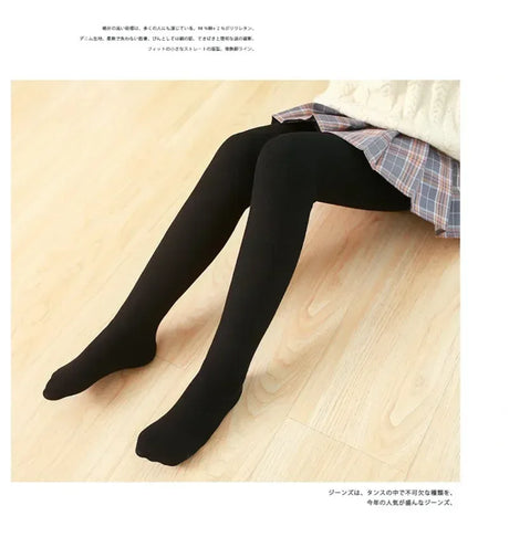 Kids Winter Thick Cotton Elastane Warm Leggings - Omega Lifestyles