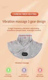 Electric Heating Plush Neck Shoulder Wrap With Vibration - Omega Lifestyles