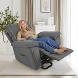 Electric Overstuffed Power Lift Recliner Chair - Omega Lifestyles