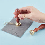 Brass Wax Seal Stamp With Removable Wooden Handle - Omega Lifestyles