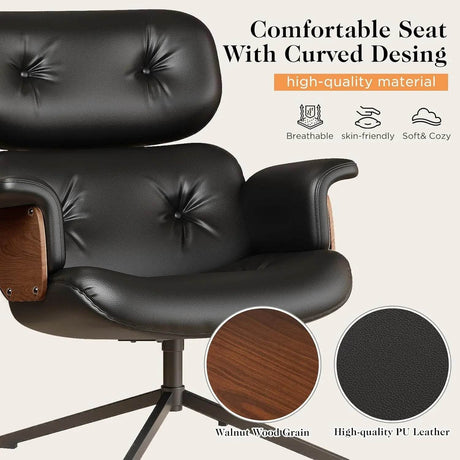 Mid Century Reclining Swivel Chair - Omega Lifestyles